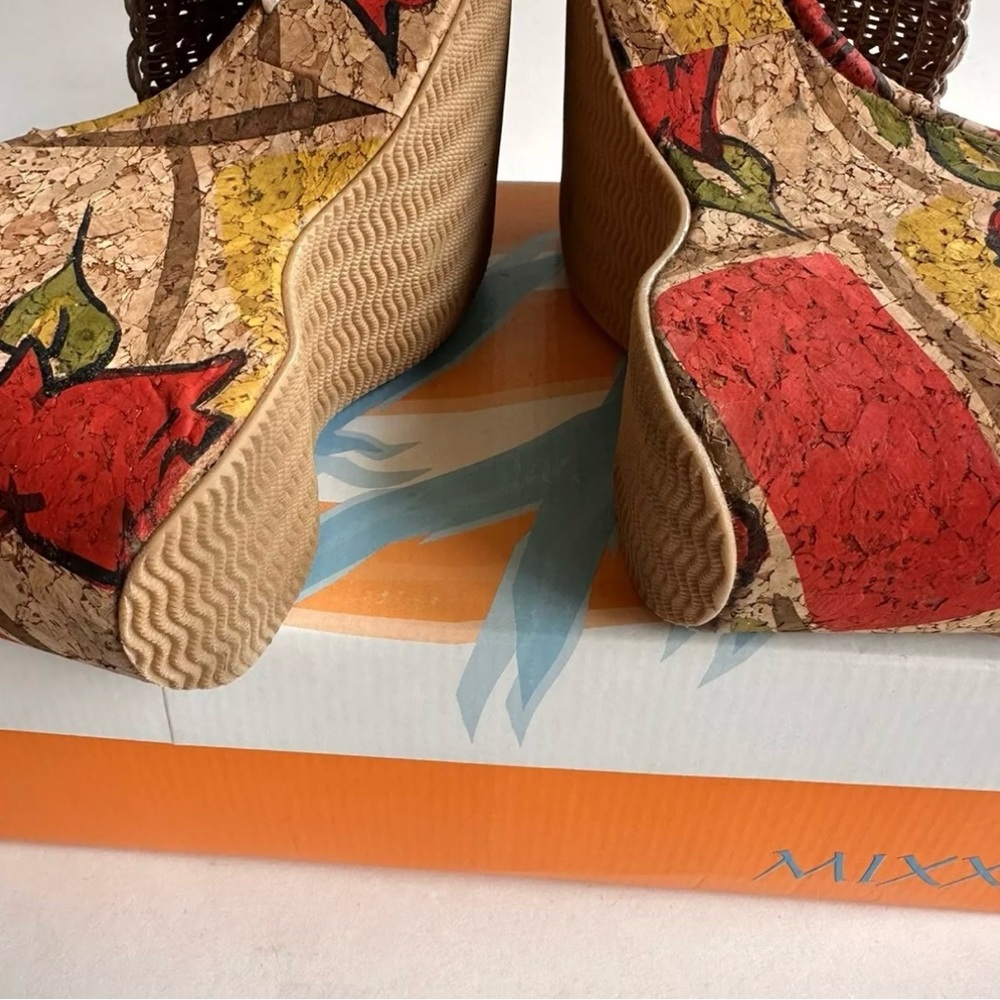 MIX Cork Wedge Platform Sandals Rose High Heel
Women's 7 Shoe Open Toe shoe 2005 - Picture 9 of 16